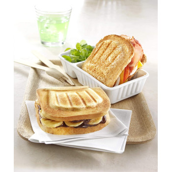 Moulinex Sandwich Maker, perfect for sandwiches, paninis, all breads, red color, SM156843