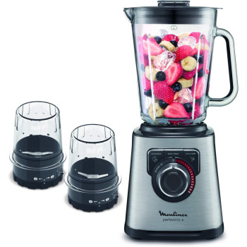 Moulinex Perfect Mix 2 Litre Blender With Grinder And Grater Accessories, 1200 Watts, Black Silver, Plastic Glass, Lm815D27 Min 1 year manufacturer warranty