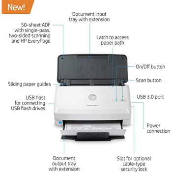 HP ScanJet Pro 3000 s4 SheetFeed Scanner 6FW07A